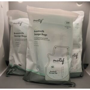 Motif Medical Breast Milk Storage Bags 100 8 oz bags x3 = 300 NIP